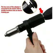 Professional Cordless Electric Rivet Nut Gun - Rivet Head Adapter For Sports Pull Accessories & Rivet Insert Nut - Color as Shown In the Picture - View 3