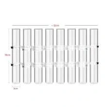 6 Tubes/8 Tubes Creative Foldable Vase Set With Hinge Design Including Hook And Brush,DIY Glass Test Tube Plant Terrarium Flower Pots Desktop Plant Terrarium For Hydroponic Plants Home Garden Wedding Decoration Gifts Birthday Graduation