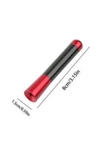 1 pieza Antena de coche/señal de 8CM de fibra de carbono, antena modificada de coche, antena receptora de metal