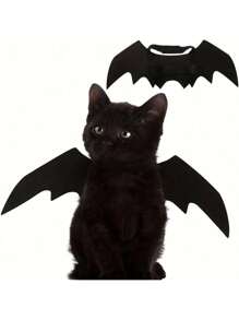 1/3 buc aripi de liliac pentru pisică, potrivite pentru costum de petrecere de Halloween, accesorii pentru costum de liliac pentru animale de companie mici/medii, decor drăguț pentru ținută de câine și pisică