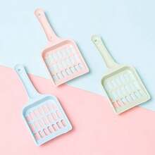 1pc Large Capacity Cat Litter Scoop With Ergonomic Handle - Durable Plastic, Easy Clean Design, Space-Saving Pet Waste Disposal, Multi-Functional Cat Litter Scoop, Easy Scooping, Odor Control, Suitable For Cats And Small Pets, Home Use, Cat Litter Scoop And Trash Can, Modern Pet Tool, Easy Clean Material - Multicolor - View 2