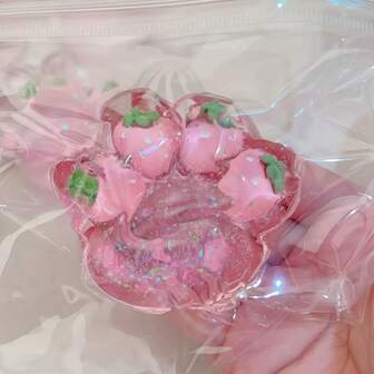 1 件透明爪挤压玩具 - 青少年慢回弹感官玩具，可爱彩虹橡胶坐立不安玩具，青少年和青春期的生日礼物