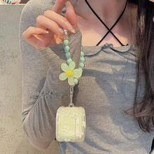 Cute Girly Strap 4, Woman Kawaii Soft Protective Cover 4th Generation With Lovely Keychain Lanyards Aesthetic Design, Pink Bows - 綠色 - 查看 5