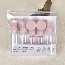 Set de 8 botellas cosméticas de viaje, kit organizador de maquillaje portátil, bolsas de plástico EVA