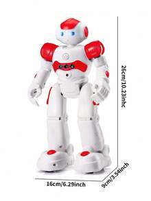 1pc Remote Control Robot Toy For Kids 3-6 Years Old, Rechargeable RC Robot Toy With Gesture Sensing And Programmable, Supports Walking, Dancing, Singing, Suitable As Christmas And Birthday Gift For 7-9 Years Old And Above Children