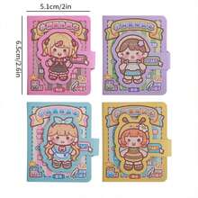 红薯装扮贴纸迷你豆笔记本可爱裁剪自由手账贴创意场景装扮贴纸笔记本 - 彩色 - 查看 7