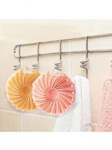 1 New Polygonal Silicone Bath Brush, Suitable For Scrubbing The Back, Scrubbing The Bath Brush, Whirlwind Bath Brush, Cleaning Brush, Massage Head Exfoliating Body Bath Brush, Suitable For Dry Skin, Improving Circulation Lymphatic Detoxification, Bathing And Body Care, Shower, Home Bathroom Home Decoration, Return To School Vacation Travel Supplies, Weddings, Parties, Birthdays, Men's Gifts, Funny Gifts - Multicolor - View 9