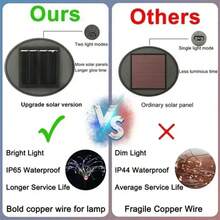 2/4Pcs Solar LED Firework Fairy Light Outdoor Garden Decoration Lawn Pathway Light For Patio Yard Party Christmas Wedding - Warm White - View 9