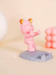 1pc Cartoon Bear Shaped Phone Stand, Compatible With Both Mobile Phones And Tablets, Suitable For Desktops, Bedside Tables, Living Rooms, Study Rooms, Bedrooms, Gifts, Etc. Back To School - Multicolor - View 16