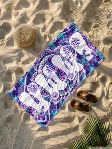 1 منشفة شاطئ مخصصة مطبوع عليها نص مصمم حسب الطلب، مخصصة باسمك. مثالية للاستخدام على الشاطئ، بجانب المسبح، وأثناء رحلات الشاطئ. هذه المنشفة الشاطئية متعددة الاستخدامات مثالية للأنشطة البحرية الخارجية، السفر، وتوفر الراحة أثناء الاستلقاء، التشمس، والاسترخاء. هدية فريدة للأم، الأب، الصديقة، الصديق. - متعدد الألوان - مشاهدة 10