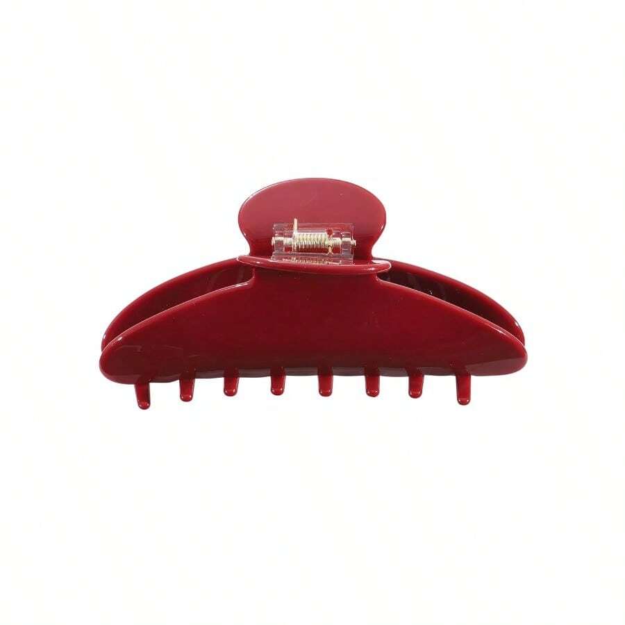 ASULarge Acetate Hair Claw Clip For Women French Style Hair Claws For Thick Hair With NonSlip Teeth Hair Accessories For Updos Buns And Ponytails - 紅色#1 - 查看 1