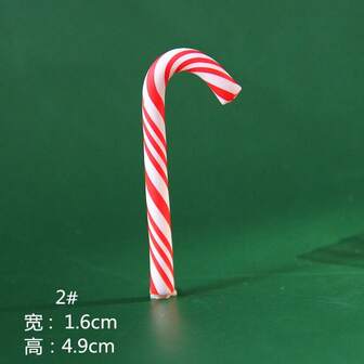 Christmas Cane Accessories DIY Cream Phone Case Material Christmas Style Earrings Gloves Jewelry Accessories