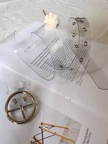 Fashionable Transparent PVC Women's Round Versatile Waist Belt