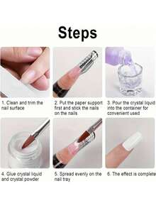 Set de Líquido Monómero Acrílico NOCIS de 75ml - Sistema Profesional Inodoro para Extensiones de Uñas con 3 Pinceles para Uñas y Recipiente de Vidrio Dappen Uñas Acrílicas Postizas - Multicolor - Ver 6