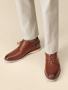 Men's Casual Dress Shoes - Brown - View 6
