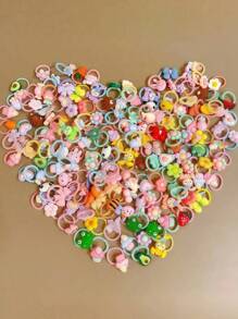 Zufällige Blume, Schleife, Tier Haargummis, süß und ungefährlich für das Haar, geeignet für Katze, Hund und kleine Tiere Dekoration