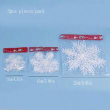 15/30pcs Red White Christmas Snowflake Decoration,For Christmas Party DIY Home Hanging Decoration Snowflake - Multicolor - View 9