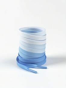 1 par de cordones de zapatos de moda con degradado de color, disponibles en múltiples colores, cordones elegantes para tenis, zapatos casuales, accesorios para zapatos