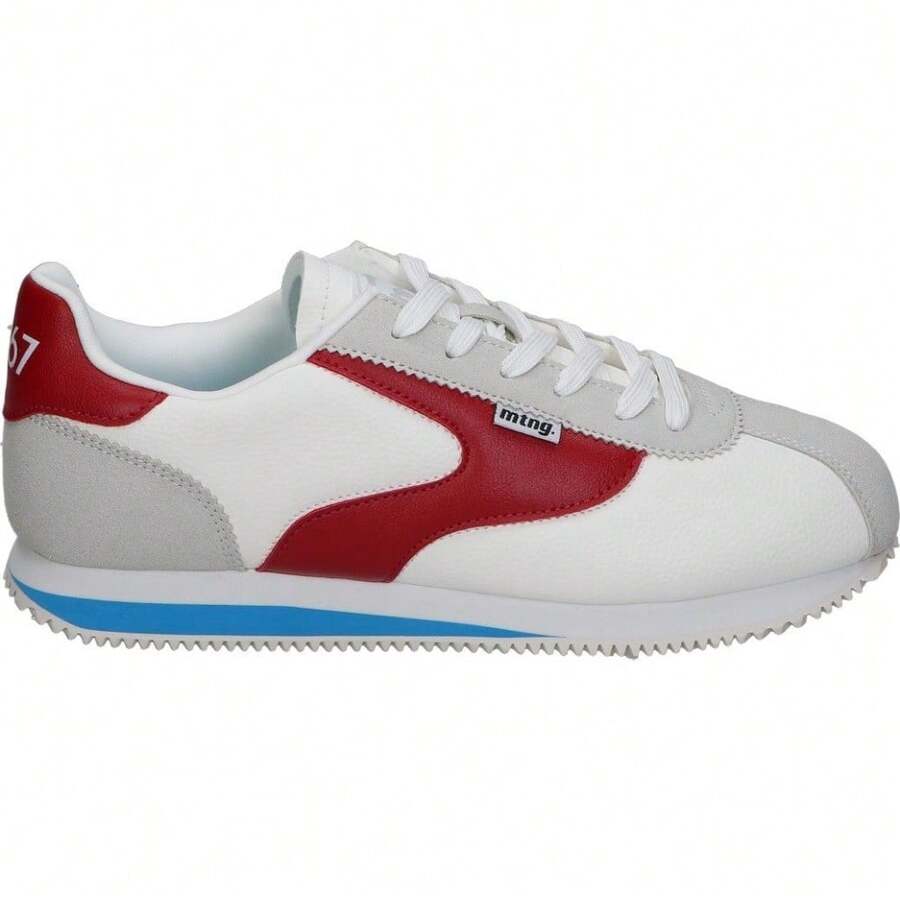 MTNG | Zapatillas Mustang Olympic Z para Mujer – Deportiva Estilo Retro – Sneakers con Cordones  – Silueta Vintage – Cómodas y Versátiles – Novedad – Vegan – Modelo 60884 - ✅ Entrega 24/72h a España (península) - Blanco - Ver 1
