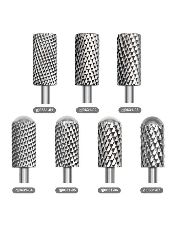 1pc Sliver Nail Drill Bits Milling Cutter Carbide Nail Tools For Electric Nail Drill Manicure Machine Pedicure Nail Files Accessories High Quality Tungsten Steel Manicure Supplies