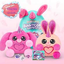 ZURU Rainbow Unicorn Bunny Surprise Gift Box Set - 1 Box Contains 4 Plush Toys (Plush Heart Texture) - Yunbo Unicorn Magic Egg Cute Rabbit - View 6