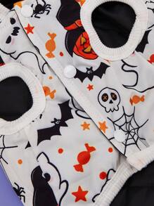 1pc Pet Coat & Vest, Soft & Comfortable Cat/Dog Clothing, Suitable For Outdoor & Indoor Wear, Warm Hooded Sweatshirt For Autumn/Winter