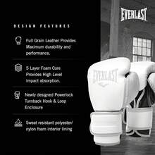 PowerLock2 - Guantes de Entrenamiento - Blanco/Gris - Ver 4