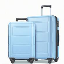 Tzou 20"+28" Complete 2-Piece Lightweight Luggage Set – ABS Hardside Spinner Suitcases With TSA Lock