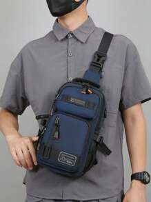 New Men's Multi-Purpose Fashion Chest Bag, Travel Sports Shoulder Crossbody Chest Bag, Lightweight Small Backpack Streetwear