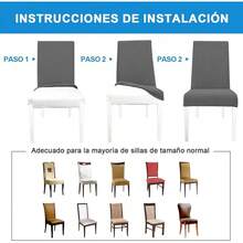 Yostyle Fundas para Sillas de Comedor,Fundas para Sillas Antideslizantes,Protector de Sillas de Elástica,Cubre Sillas Removibles y Lavables,para el Hogar, Banquete,4pcs - Niñas-4 piezas - Ver 8