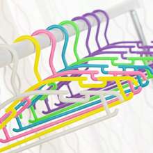 30/20/10pcs Kids Clothes Plastic Hangers, Durable Non-Slip Children Clothing Drying Racks