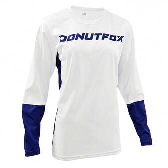  2025 越野摩托车山地耐力赛自行车服装自行车摩托速降 T 恤 Teleyi 女友风格女式骑行服山地车衬衫 BMX 健身服女友风格 DONUTFOX 女式基本款 T 恤