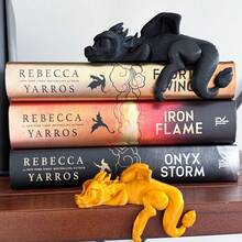 1pc Resin Sleeping Dragon Decor, Outdoor Garden Or Room Decoration, Dragon Bookend, Black & Gold Dragon Figurine, Dragon Lover Gift Suitable For Graduation, Halloween, Christmas, Thanksgiving, Holiday Statue Decoration