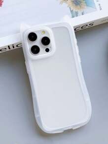 简约可爱猫耳朵透明手机壳，适用于 17 Pro Max/17 Pro/17 Air/17/16 Pro Max/16/16 Pro/16 Plus/15/15 Pro Max/15 Pro/15 Plus/11/12/13/14 Pro Max/11 Pro/11 Pro Max/12 Pro/12 Pro Max/13 Pro/13 Pro Max/14 Pro/14 Pro Max/14 Plus，创意软壳