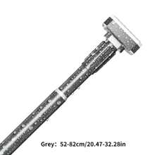 Adjustable Tension Rod - Stainless Steel Material With Plastic Ends, Easy No-Drill Installation, Suitable For Garment Storage And Shower Curtain - Available In Silver, Black, White, Gray Bedroom, Organizer, Home Storage