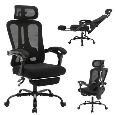Techigher Ergonomic Office Chair,Home Office Chair With Footrest,Mesh Office Chair,High Back Gaming Chair,Swivel Task Chair,Rolling Computer Chair For