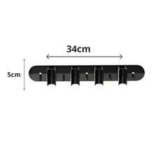 Wall Mount For Broom, Squeegee And Dustpan, Sturdy And Practical, Comes With A Wall Plug And Screw - 3 Colors - màu đen - Xem 2