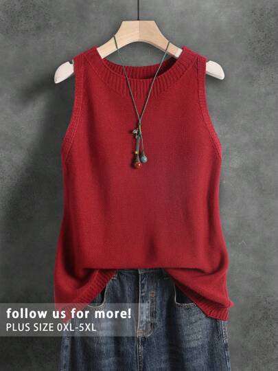 Women's Unisex Ribbed Knit Tank Top, Casual Everyday Wear, Travel, Airport, Country Music Festival, Sports & Fitness, Spring/Summer