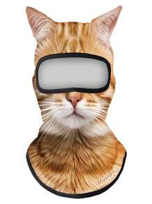 3D Cat Ski Balaclava Sheisty Face Mask With Ears - Multicolor - View 9