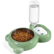 Dog Bowls Cat Food And Water Bowl Set With Water Dispenser And Stainless Steel Bowl For Cats And Small Dogs Light Bluenew - 綠色 - 查看 1