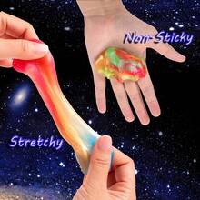 Galaxy Slime Kit For Girls Boys, 40 Pack Mini Slime Party Favors For Kids, Pretty Stretchy & Non-Sticky Slime Pack, Valentine Party Favors For Kids Goodie Bag Stuffers