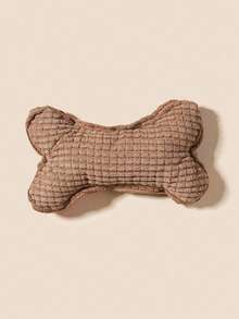 1pc Random Color Plush Squeaky Corn Kernel & Bone Shaped Pet Toy, Suitable For Medium & Small Dogs And Cats, For Pet Teething, Chewing, Boredom Relief