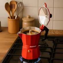 Bình pha cà phê Moka - Đỏ - Xem 7