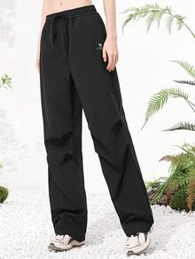 CAMEL CROWN 女士伞兵裤，透气休闲裤，速干直筒突击裤，宽松徒步运动裤 - 幻影黑 - 查看 2