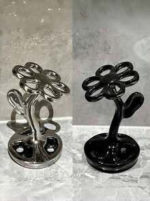 Juego de organizador de baño de cerámica - Soporte decorativo para cepillos de dientes y maquillaje con 6 ranuras para lápices de cejas, lápices labiales y cosméticos - Estante de almacenamiento compacto para el tocador, artículos esenciales para dormitorio y útiles escolares