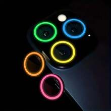 Película protectora de vidrio templado 9H para lente de cámara, que brilla en la oscuridad, compatible con Apple 17/11/12/13/14/15/16 Pro Max/Mini/Plus Series, película protectora de lente de cámara - Mejora la protección de la cámara aplicable a protección diaria, oficina, cubierta de cámara de teléfono doméstico a prueba de agua, a prueba de golpes, anti-caída, anti-arañazos, anti-huellas dactilares, cobertura completa