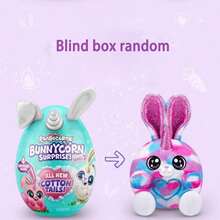 ZURU Rainbow Unicorn Bunny Surprise Gift Box Set - 1 Box Contains 4 Plush Toys (Plush Heart Texture) - Yunbo Unicorn Magic Egg Cute Rabbit - View 9