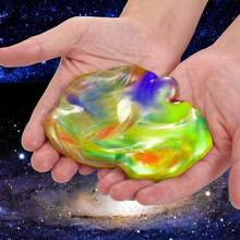 Galaxy Slime Kit For Girls Boys, 40 Pack Mini Slime Party Favors For Kids, Pretty Stretchy & Non-Sticky Slime Pack, Valentine Party Favors For Kids Goodie Bag Stuffers