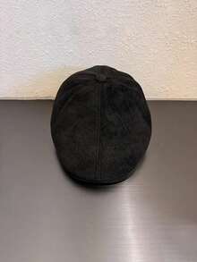 男女通用经典报童帽，简约轻便平顶帽，休闲英伦风艺术家帽，圆帽