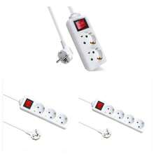 Regleta alargador de enchufes surtido de modelos para elegir Base Multiple Enchufes E Interruptor Cable 1,5m/3m/5m. 2enchufes/3enchufes/4enchufes Cables GRUESA FUERTE 3gx1,5mm De Cobre 3500-3680W Max Calidad de confianza.